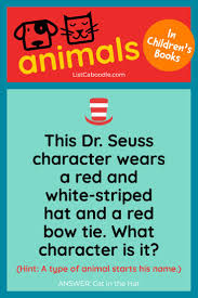 Seuss's first book was rejected by more than two dozen times. Animals In Children S Books Trivia Quiz Fun For Kids Listcaboodle In 2021 Fun Trivia Questions Childrens Books Fun Quiz