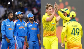 australian men’s cricket team vs india national cricket team timeline