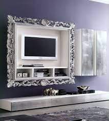 Porta Tv Vogue Cornice Legno Foglia Oro Argento Laccataxsoggiorno Casa Arredamento E Bricolage Ar Decorazione Per Parete Tv Cornici Shabby Chic Decorazioni
