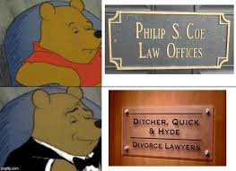 Two Divorce Firms And One Sophisticated Bear Divorce Funny Questions Funny Memes
