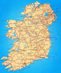 The map of ireland island template includes three slides. Large Scale Road Map Of Ireland Ireland Europe Mapsland Maps Of The World