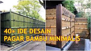 Saung resto bambu wwwuniversalolshopcom via desain rumah sederhana di kampung 12 aneka model rumah bambu jawa via rumahjos.com. Ide Pagar Rumah Berdesain Minimalis Dari Bambu Cute766