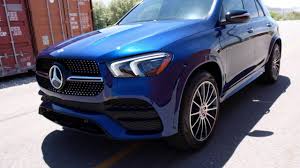 All New 2020 Mercedes Benz Gle350 Brilliant Blue Metallic Exterior Youtube