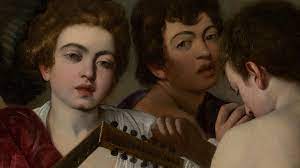 Caravaggio entered the household of cardinal francesco maria del monte sometime in 1595, and the musicians is thought to have been his. Caravaggio The Musicians