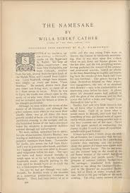 Are you trying to find the book of the namesake by the author completely free download or read online? The Namesake Willa Cather Archive