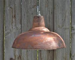 This charming 19th century classic copper lantern features a tiered decoration at the top, on all corners small ball feet on the bottom corners. Large Aged Antique Copper Hanging Pendant Light Distressed Copper Finish Ceiling Lamp Shade Acsr4 Hanging Pendant Lights Ceiling Lamp Shades Pendant Light