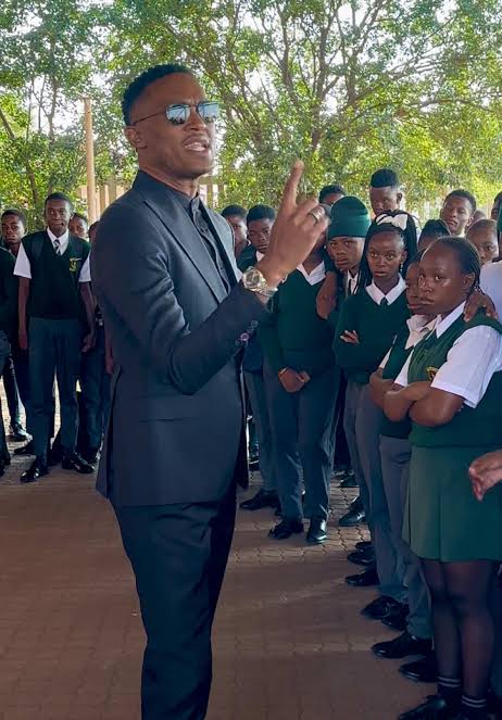 Testimony 🎯🎯🎯. Here's a polished caption: "FULL CIRCLE MOMENT! Our Chairman, Themba “Skeem GP” Nzimande returned to the school where his journey began, to share his story of TRIUMPHANT REDEMPTION ...