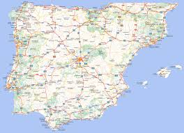 Mapa político de españa y portugal en formato digital, con la división administrativa interna de cada país, comunidades autónomas y provincias españolas y los distritos continentales y regiones. Mapa De Carreteras De Espana Y Portugal Tamano Completo Gifex
