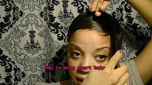 Temporary hair wraps extensions for short hair. Wrapping Short Hair Youtube