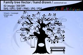 Download Family Tree Clipart 16 Heart Set Graphic By Arcs Multidesigns Creative Fabrica SVG Cut Files