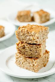 A chewy healthy granola bar recipe that takes only a few minutes to make and tastes like an oatmeal cookie! Chewy Apple Oatmeal Bars Gluten Free Dairy Free Refined Sugar Free Chew Out Loud