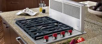 Exclusive gas cooktops are equipped with a downdraft venting system, eliminating the need of a range hood. Wolf 30 Professional Gas Cooktop 4 Burners Cg304p S