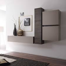Anbauwand In Beige Wenge Hangend Wohnwand Modern Wohnen Anbauwand