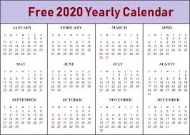 Blank Calendar 2020 Template Online Download Printable Yearly Calendar Free Calendar Template Printable Calendar Template