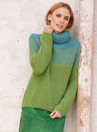 This free pattern originally published in: C5352 Turtleneck Sweater Sweaters Knitting Women Sweater Pattern