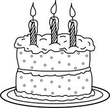 Kawaii cake coloring page drawing and unicorn colouring art for in birthday pages. Awesome Coloring Pages Birthday Cake Printable Picolour