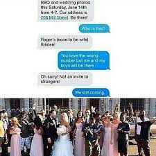 When you start making your guest list, separate the people you must have at your wedding (the a list) from those you'd enjoy having there but don't feel like their presence is crucial (the b list). Westillcoming Bride S Accidental Text Leads To Trending Wedding Photo People Com