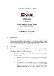 It operates in the other management consulting services industry. Voluntary Conditional Offer Cimb Bank Berhad Qualitas Flip Ebook Pages 1 24 Anyflip Anyflip
