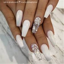 Stylish Winter Acrylic Coffin Nail Designs To Copy Right Now Winter Nails Winter Acrylic Nails Acrylic Nails C In 2020 Xmas Nails Winter Nails Acrylic Winter Nails