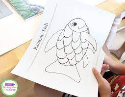 I do this part beforehand, but if. Rainbow Fish Craft The Kindergarten Connection