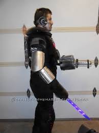 Not the cyborg from dc comics, but one of his own design. Cool Diy Cyborg Costume
