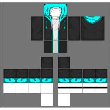 Black Jacket With Cyan Blue Hoodie Roblox Shirt Blue Hoodie Hoodie Roblox