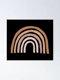 See more ideas about boho aesthetic, boho, bohemian living room decor. Aesthetic Boho Shades Of Brown Neutral Bohemian Rainbow Poster By Designclaw Redbubble