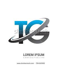 Initial Letter Tg Logotype Company Name Colored Blue And Grey Swoosh Design Logo Design For Business And Company Identit Company Identity Logo Design Logotype