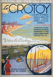 Affiche Chemin De Fer Nord Le Crotoy Ebay Le Crotoy Affiches De Voyage Retro Affiche De Voyage Vintage