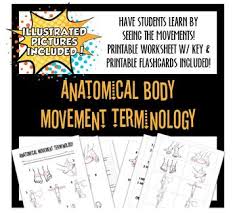 Maybe you would like to learn more about one of these? Anatomical Movements W Illustrations Worksheet Flashcards Distance Learning