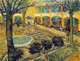 The Courtyard Of The Hospital In Arles Vincent Van Gogh April 1889 Arles Provence Vincent Van Gogh Paintings Van Gogh Art Vincent Van Gogh Art