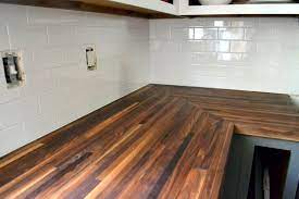 Same cabinets, same backsplash and countertops. How To Protect Butcher Block Counters During Projects Ugly Duckling House