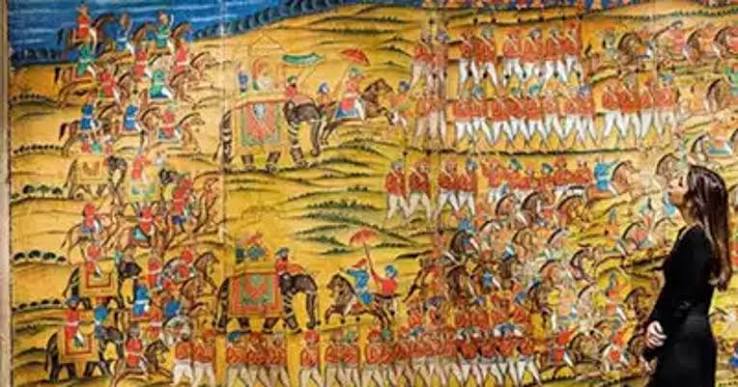 Painting showing Tipu Sultan's victory over British in Battle of Pollilur being auctioned in UK