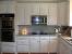 White Stained Oak Cabinets