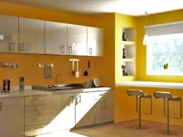 white floor and yellow walls