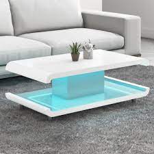 Also, it's a great option for outdoor entertaining. High Gloss White Coffee Table With Led Lighting Tiffany Range Furniture123