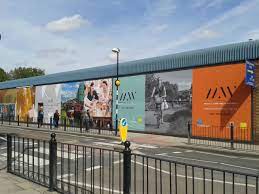 Giant Pvc Banners Printed And Attached To Side Of Building By 4site Implementation 4site Implementation Pvc Banner Banner Billboard Signs