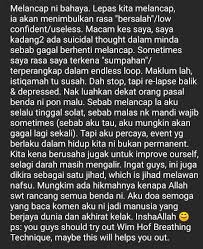 Bagi suami istri, pemanasan sebelum melakukan hubungan badan memang sangat dianjurkan. Akhi Fairuz Al Jengkawi On Twitter Tulisan Ini Utk Mereka Yg Tgh Struggle Hentikan Tabiat Onani Melancap Ketahuilah Yg Awak Tdk Keseorangan Ramai Yang Dm Saya Minta Tips Atasi Ketagihan Pbuatan Berkenaan Semoga