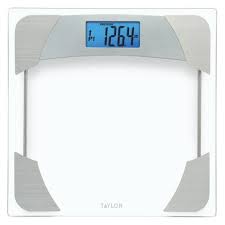 3 aaa batteries are included as well as the scale features auto off to help preserve battery life. Digital Bathroom Scale With Weight Tracker Clear Taylor Target