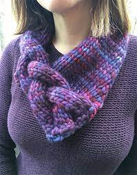 Craft basics· fall· winter· yarn crafts. Free Knitting Pattern For Braided Cowl Cowl Knitting Pattern Braided Scarf Knitted Headband Free Pattern