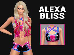 The Sims Resource - WWE Alexa Bliss Gear Top