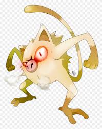 It evolves into primeape starting at level 28. 056 Mankey Used Leer Angry Mankey Pokemon Hd Png Download 836x1082 6401380 Pngfind