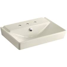 As with a strike by a bowling ball wrapped in a towel? Kohler K 5027 8 0 White Reve 23 5 8 Fireclay Drop In Bathroom Sink With 3 Holes Drilled And Overflow Faucet Com