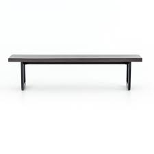 With a breathable open weave and solid teak frames, our isola dining collection is the perfect fit for arid and coastal climates alike. Four Hands Judith Outdoor Dining Bench Metal Base Vcns F054