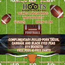 Join us at Hoots for a Longhorn Football Watch Party