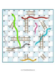 Printable Snakes And Ladders