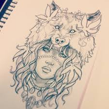 Instagram Photo By Gimiksborn Gimiksborn Via Iconosquare Headdress Tattoo Wolf Tattoos Drawings
