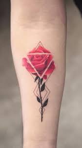 42 Trendy Ideas Tattoo Designs Men Rose Beautiful Geometric Rose Tattoo Rose Tattoos Rose Tattoo Design