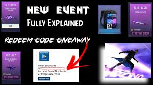 Kode redeem ff indonesia, kota prabumulih. Free Fire Cr7 New Event Redeem Code Giveaway Free Fire Today New Event Youtube