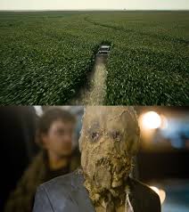 Posted on 28/05/2013 by tfarclive. For Interstellar 2014 Christopher Nolan Consulted Actor Cillian Murphy Who Played Scarecrow In His Earlier Film Batman Begins 2005 For Advice In Protecting The Cornfield He Planted On Set From Crows Shittymoviedetails